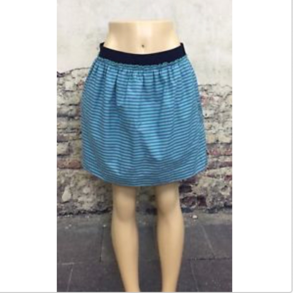 Banana Republic Blue Purple Elastic Waist Stretch